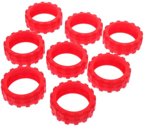 NIYANGLE Coperture Protezione Pezzi per Valigia Ruote Silicone 8 Rosso e Antiscivolo Silenziosa Facile da Installare Viaggi e Aeroporti