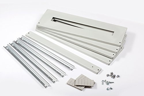 IDE s120 m200 Kit Bouchons et Railes dIN, bouchons métal, 120 modules (200 mm)