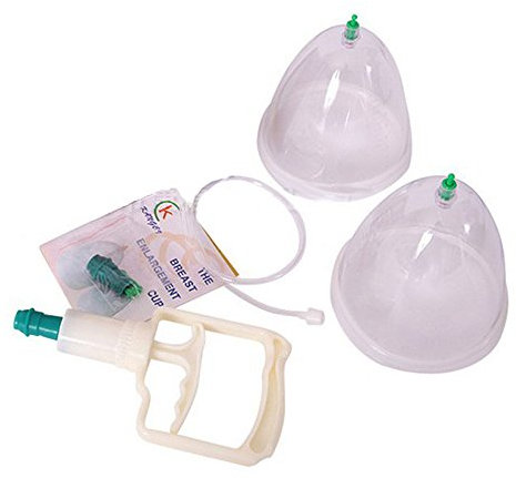 Bomba de succión de pecho para mujer, 2 tazas, masaje al vacío, ampliación de mama, juego de vasos para pezón, cuerpo y espalda