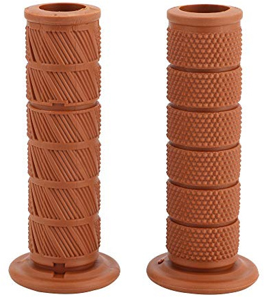 Puños Para Manillar De Motocleta Vintage 22mm Universal Compatible Con La Mayoría De Motocicletas Diseño Diagonal Resistente Al Agua Y Aceite Incluye 2 Piezas Para Mayor Protección Y Confort