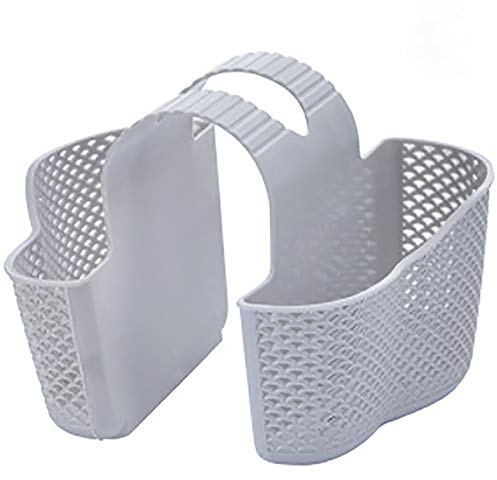 Organizador de fregadero para la cocina, canastilla para el fregadero, almacenamiento en el baño - almacenamiento de trapos, cepillo para platos y esponja en un solo lugar - diseño gris