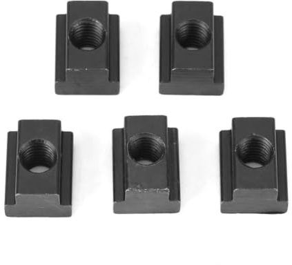 T-Muttern 5 Stk Schwarzoxid-Finish T-Nut-Mutter M8/10-Gewinde T-Gleitmutter Einbau In T-Nuten In Werkzeugmaschinentabellen(M10)
