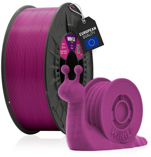 WINKLE PLA HD Filament 1.75mm Mauve, 1kg Spule, 3D Drucker Filament Kompatibel mit FDM Druckern, 3D-Druckmaterialien, Maßgenauigkeit +/- 0.05mm, Bioabbaubar Leicht zu Bedrucken