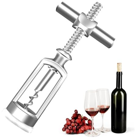 Extractor de Corcho Sacacorchos de ChampáN Sacacorchos de AleacióN de Cinc,Palanca Bottle Opener Profesional Multifuncional Abridor Botellas Abridor Vino Tinto,para Los Amantes Del Vino o Camareros