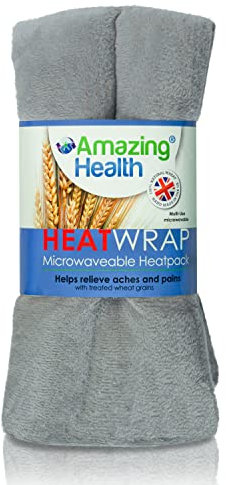 Amazing Health Soft Velboa Wheat Bag, hot and Cold Pack (Lavender, Grey Velboa)