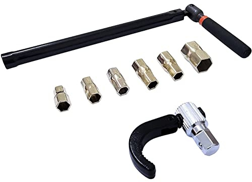 Young Wolf 9–17 mm austauschbarer Steckschlüsseleinsatz mit Haken für Badezimmer-Wasserhahn-Set