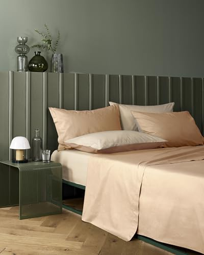 Bassetti Completo Letto Matrimoniale, Pop Color Double, Lenzuola, 100% cotone, Corda, 240 x 280