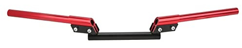 Manubrio Moto 22mm, Manubrio per Scooter Regolabile 7/8 Universale per Bici Sportiva per Motociclette ATV Quad Motocross(Rosso)