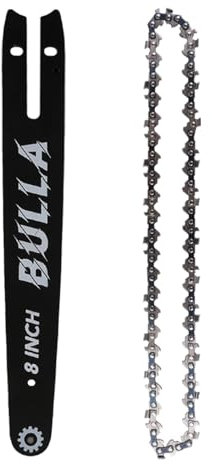 Catena e barra di guida per mini motosega BULLA (modello: TD6-8) (8 pollici)