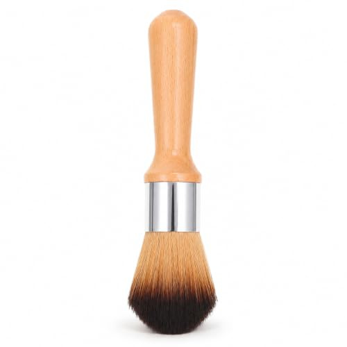 PartyKindom Soft Bristle Dusting Brush - For Models and Instruments | Soft Bristles and a Wooden Handle for Dusting Models, Figurines, Carvings, Keyboards, and Musical Instruments