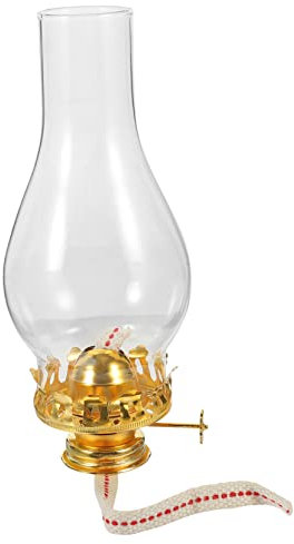 MAGICLULU Kerzenhalter Petroleumlampe Ersatz Docht Glas-Kamin Öllampe Versorgung Brenner Petroleumlampe Kamin Petroleumlampenbrenner
