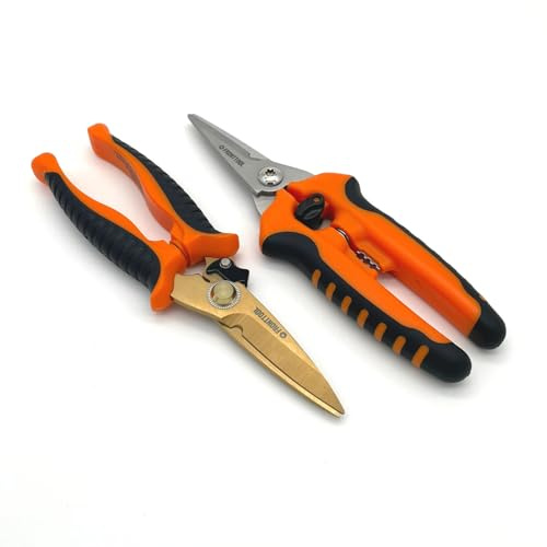 FRONTTOOL Allzweckschere 2er Set | Titan & Edelstahl Universalschere