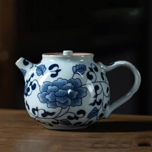 Teiere Set Di Teiere Set Da Tè Cinese Teiera Portatile Da Viaggio In Ceramica Di Piccola Capacità Fatta A Mano Da 130 Ml Teiere Vintage In Porcellana Bianca E Blu Teiera Set Da Tè