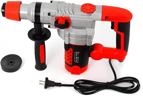 Trapano a percussione, 2200 W, Sds Plus, trapano a percussione, martello elettrico, martello demolitore con valigia, manico anti-vibrazione