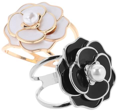 GRADENEVE 2st Schal-ring-clip Schalhalter Für Damen Cardigan-ring Schal Krawatten Ring Schalschnalle Für Damen Kleidungsringdekor Seidenschalschnalle Ringe Schal-clips Zinklegierung
