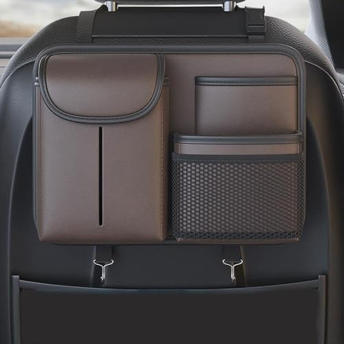 Autositz Organizer für Toyo-TA C-HR CHR EV 2020-2023 2024 2025, PU Leder Auto Rückenlehnenschutz-Auto Rücksitz Organizer-Auto Organizer,Zubehör für Den Autoinnenraum, Einfach Zu Bedienen