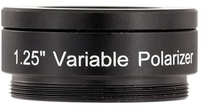 Filtro Polarizador Variable 1.25 Pulgadas para Telescopios Aleación Aluminio para Largas Actuaciones En Diversas Observaciones
