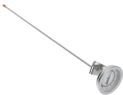 FIXOSHEE Termometro Da Cucina Per Alimenti Lunga 400mm in Acciaio Inossidabile Misurazione Precisa Da 20℃ a 280℃ Per Carne Latte e Barbecue Strumento Professionale Per Appassionati Di Cucina