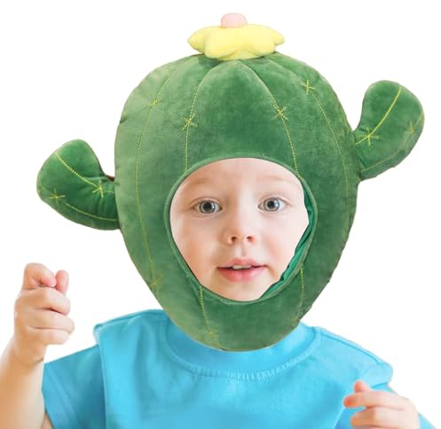 Cactus Hat Costume - Hats For Adults, Helmet Caps | Novelty Funny Cadour Hats Cactus Captus Caps | Prank Hat Cosplay Costumes Plush Adorable Cartoon Fe