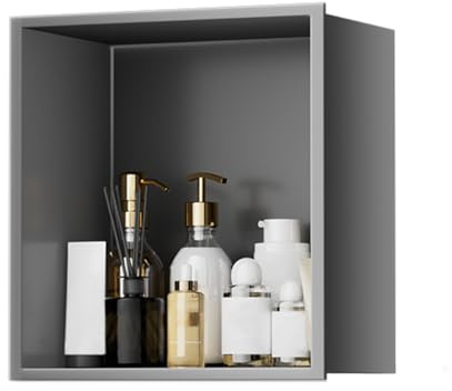Nischenregal für die Dusche | langlebiger Edelstahl | einfache Installation für Badezimmer und Schlafzimmer Aufbewahrung