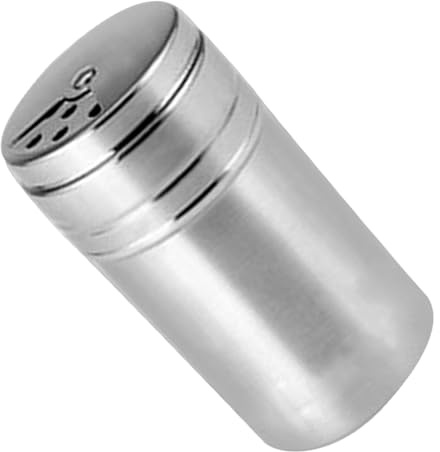 POPETPOP 1piezas Vinagrera de Acero Inoxidable Salero y Azucarero con Tapa Giratoria para Condimentos y Especias Cocina o Mesa