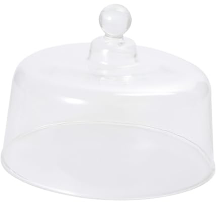 Housoutil Cloche in Vetro senza Piombo Leggero e Sicuro per Frigorifero, Copertura Trasparente per Dolci e Frutta per Feste Cocktail e Degustazioni