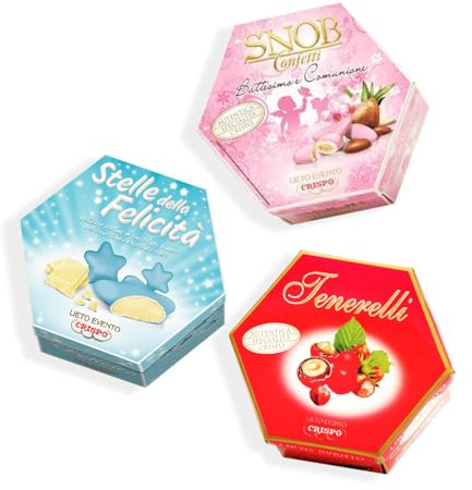 CandyFrizz Confetti Linea Lieto Evento Incartati Singolarmente – Box da 500 g – Colore a Scelta – Confettata e Bomboniere per Matrimonio, Battesimo, Comunione, Laurea (2)
