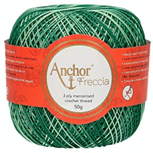 Anchor Freccia tjocklek 12 4787012-09432 multicolor virkgarn, 100% bomull
