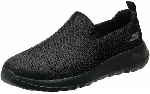 Skechers Performance GO WALK MAX, Zapatillas sin cordones para Hombre, Black Textile/Trim, 42 EU