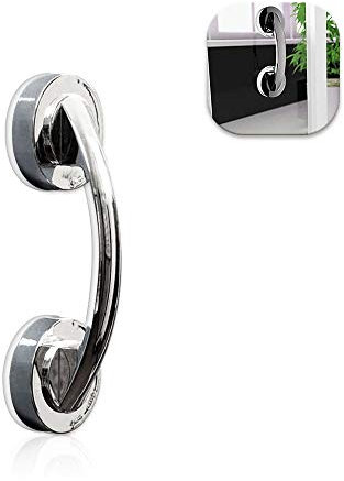 Kitchen-dream Haltegriff mit saugnapf Anti-Rutsch Badezimmer Saugnapf Türgriff, tragbarer Mobilitätsgriff mit super starkem Saugnapf für Duschraum-Fenster-Schubladenschrank