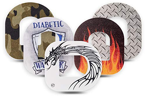 - Tapes for Omnipod (5 pack) - Pre-cut, waterproof, non-fraying CGM tape. (Warrior Variety Pack)
