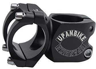 UPANBIKE 25,4 mm Fahrradvorbau, 28,6 mm, 32 mm, Mountainbike-Vorbau, Aluminiumlegierung, kurzer Vorbau für Rennrad, MTB, BMX, Schwarz