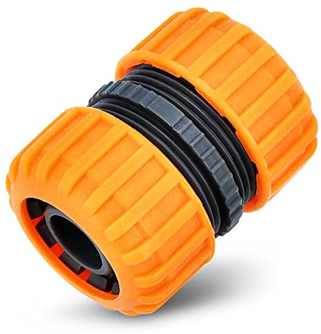 BRADAS® Reparator Gold LINE 3/4 Zoll 19 mm Verbindungsstück Schlauchreparator Reparaturverbinder Schlauchverbinder | Bewässerung & Schnellkupplung & Einfache Montage | Anschluss Für Wasserschlauch