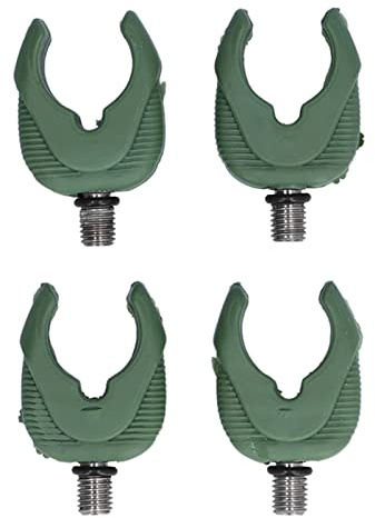 Alomejor 4 Stücke Karpfen Angelrutenauflage Silica Gel Rod Butt Rest Grips Rutenauflagen Angelrutenhalter Angelrute Butt Rest mit M3/8 Gewinde