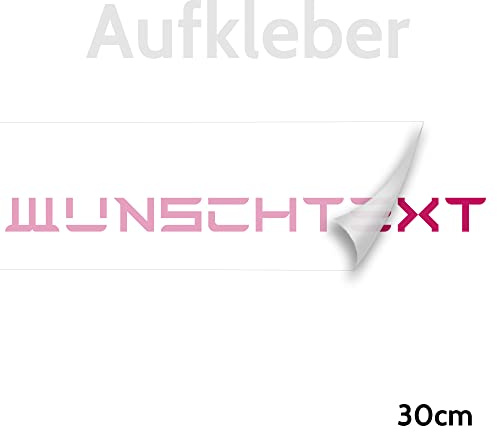 30cm Wunschtext Aufkleber selbst gestalten personalisiert KFZ Auto Bike Boot Fahrrad LKW Lieferzeit 2 bis 3 Werktage
