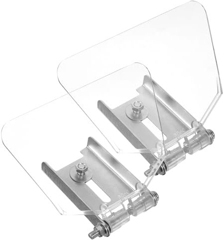 POPETPOP 2pezzi Visiera Protezione Acciaio Inossidabile Per Smerigliatrice Occhiali Sicurezza Trasparenti Per Resistente e Facile Installazione Protezione Ottimale Per Uso Officina