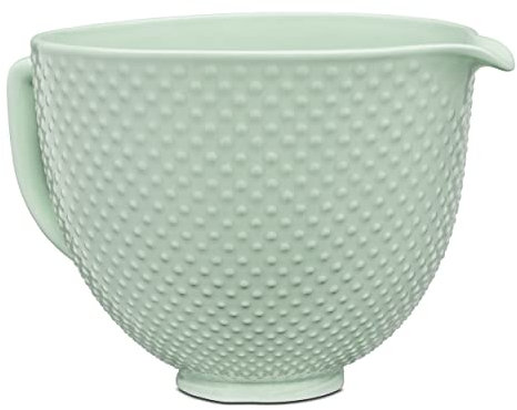 KitchenAid 5 Quart Ceramic Bowl for all 4.5-5 Quart Tilt-Head Stand Mixers KSM2CB5TDD, Dew Drop