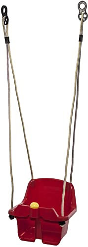 Babyschaukel Schaukelsitz Kinderschaukel mit Hupe Kunststoff Swing rot