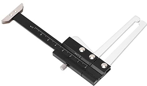 Pasamer Bremsscheiben-Tiefenmessschieber, Bremsscheiben-Tiefenmesser-Lineal metrisch für Autoteile