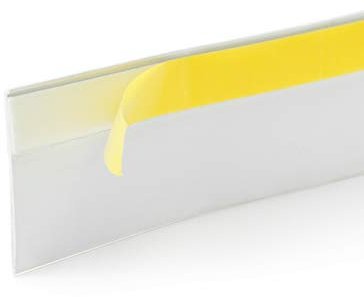 Seiletech.de Bande de fenêtre | 10 m | 30 mm x 1,5 mm | Autocollant | Blanc | Bande plate d'étanchéité profilé bande de finition