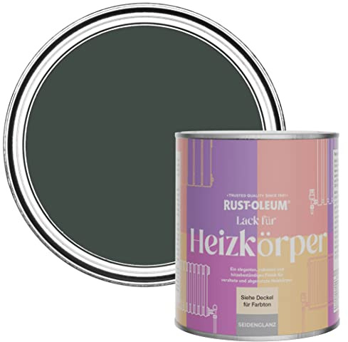 Rust-Oleum Green Heat Resistant Radiator Paint in Satin Finish - After Dinner 750ml