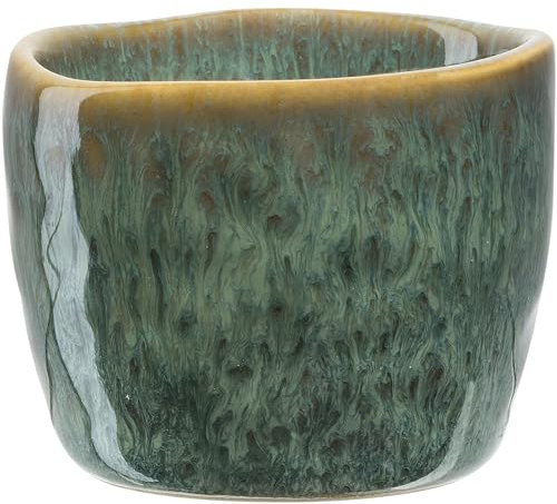 LEONARDO Matera Coquetier en céramique, diamètre 5,2 cm, hauteur 4 cm, facile à nettoyer, passe au lave-vaisselle, vert