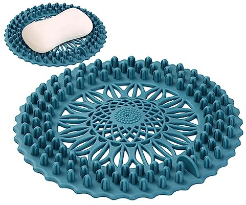 Protection de vidange de douche | Bouchon de cheveux pour évier | Couvercle d'évier pour éviter l'encrassement, filtre pour salle de bain, douche, baignoire, évier de cuisine, drain en silicone Zorq