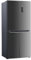 Wolkenstein W-CD 362 NFD E IX Cross Door Kühl-Gefrierkombination | Inox 362 L |125 Liter 4 Sterne Gefrierfach | NoFrost Technologie | Display mit Touch Control | 39 dB | Freistehend