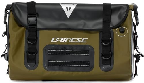 Dainese - Explorer Wp Duffel Bag 45L, Motorrad-Reisetasche, wasserdichtes Material, PVC, für Männer und Frauen, Schwarz/Grün, N