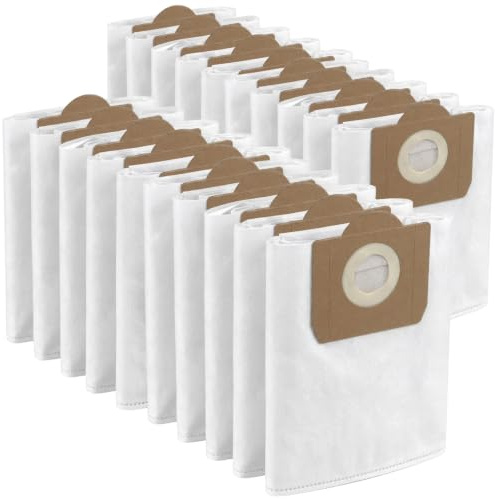SPARES2GO SMS Dust Bags compatible with DeWalt DXV23PTA 23L DXV38S 38L DXV20PA 20L Wet & Dry Vacuum Cleaner (Pack of 20)
