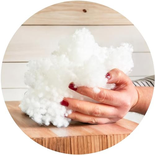 Roban Fashion Füllwatte 2kg füllmaterial bastelwatte stopfwatte waschbar silikonisierte Kissenfüllung Kissenbezüge aus 100% Polyester