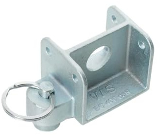 LOADCARE PalettenStop, Aluminiumprofil 50 x 50 mm, Sperrbalkenzapfen 19 mm, Airlineschienen-kompatibel, verhindert Palettenverrutschen im Laderaum (1x Palettenstop)