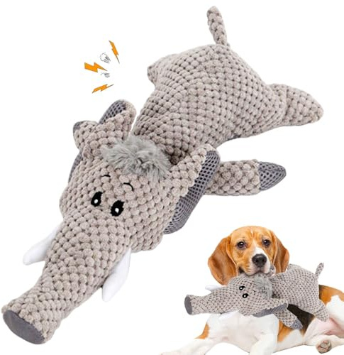 Topbashgo Hundespielzeug Unzerstörbar, 2025 New Unzerstörbares hundespielzeug, Kauspielzeug Hund, Hundespielzeug, Dog Toys for Aggressive Chewers (Elefant)