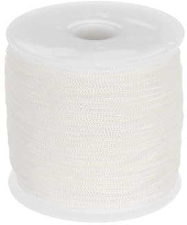 sourcing map 1 mm Polypropylenseil, geflochtene Seile, 100 m Nylonseil, hohl, Allzweckschnur für Wäscheleine, Camping, Wandern, Outdoor, Weiß